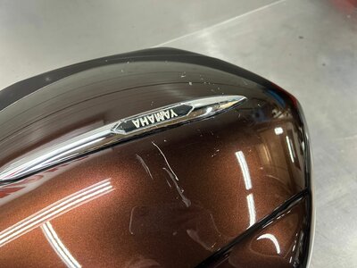 FJR zijkoffer links origineel bruin 